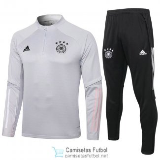 Alemania Sudadera De Entrenamiento Light Grey + Pantalon 2020/2021