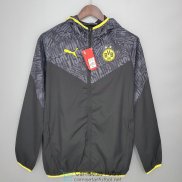 Borussia Dortmund Chaqueta Rompevientos Black Grey 2021/2022