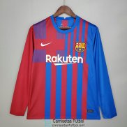 Camiseta Manga Larga Barcelona 1ª Equipación2021/2022