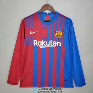 Camiseta Manga Larga Barcelona 1ª Equipación2021/2022