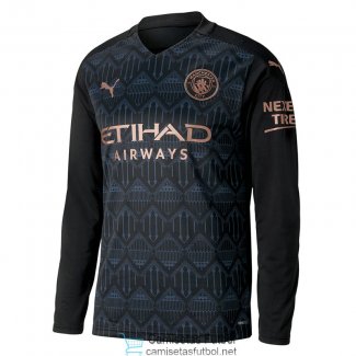 Camiseta Manga Larga Manchester City 2ª Equipación 2020/2021