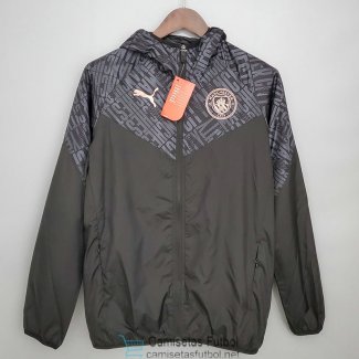 Manchester City Chaqueta Rompevientos Black Gray 2021/2022