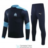 Olympique Marseille Sudadera De Entrenamiento Navy + Pantalon 2020/2021