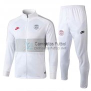 PSG Chaqueta White Grey + Pantalon 2019/2020