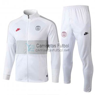 PSG Chaqueta White Grey + Pantalon 2019/2020