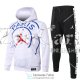 PSG x JORDAN Sudadera Capucha White + Pantalon Black 2020/2021