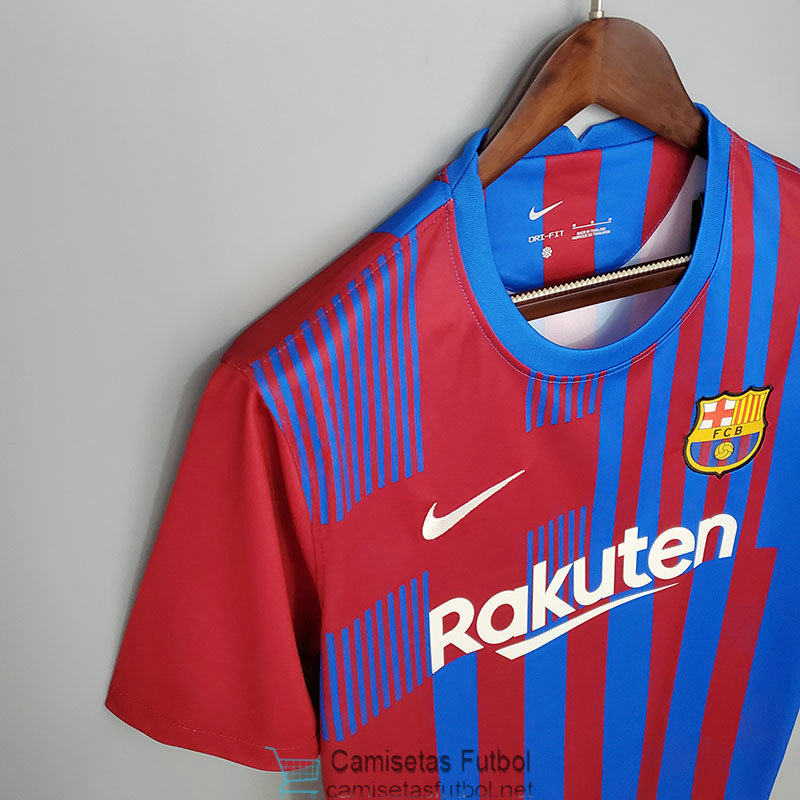 Redada Perforar Oficial Camiseta Barcelona 1ª Equipación 2021/2022 l camisetas Barcelona baratas