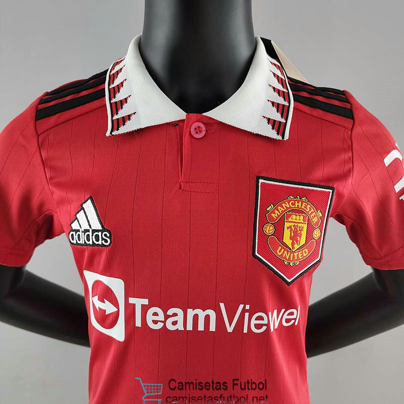 Camiseta Manchester United Niños 1ª Equipación 2022/2023